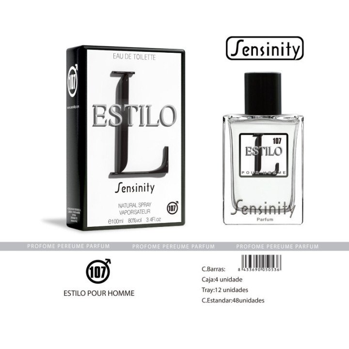 HYS107 : ESTILO POUR HOMME SENSINITY