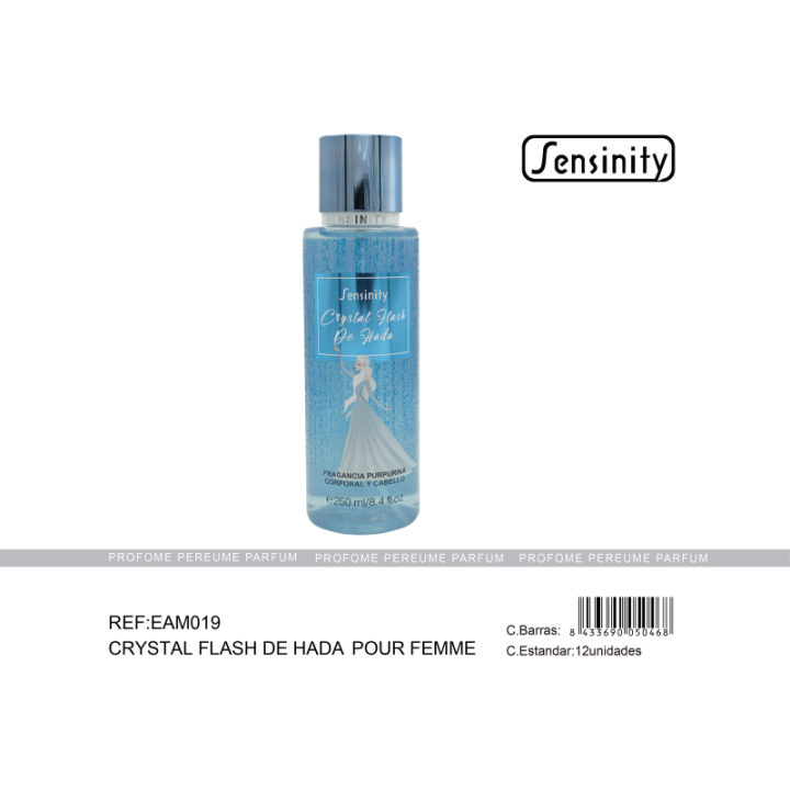 EAM019 : CRYSTAL FLASH DE HADA BODY Y CABELLO