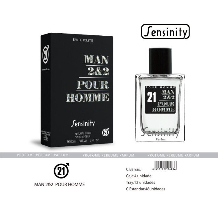 HYS021 : MAN 2&2 POUR HOMME SENSINITY