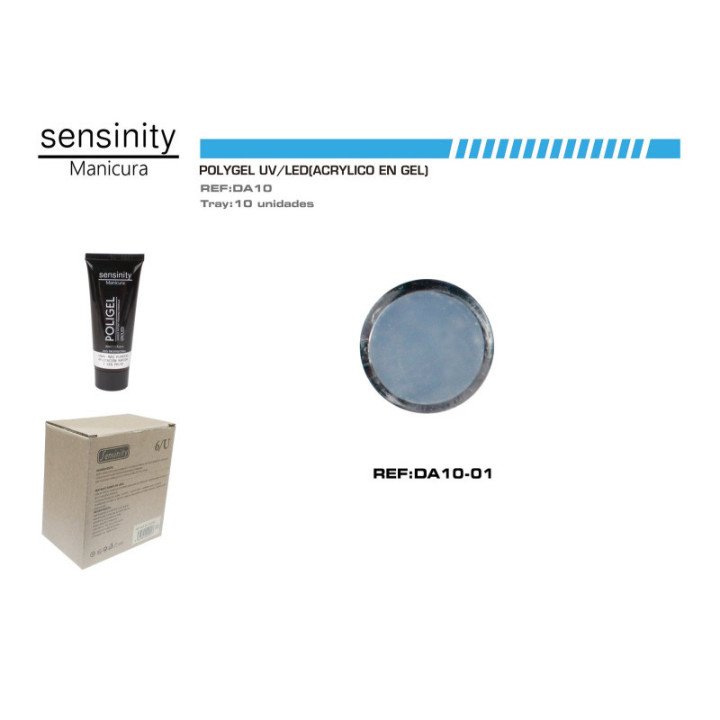 DA10-01 : SENSINITY POLIGEL 30ML AZUL