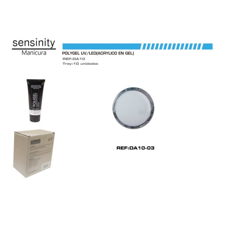 DA10-03 : SENSINITY POLIGEL 30ML GRIS