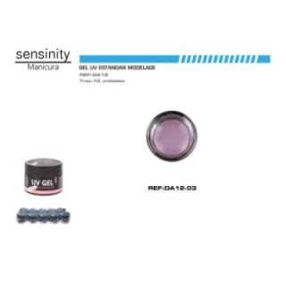DA12-03 : SENSINITY GEL UV COLOR BLANCO ROTO, MODELAGE STANDAR 15ML