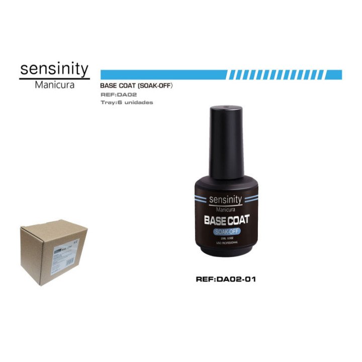 DA02-01 : BASE COAT GEL UV/LED 15ML USP PROFESIONAL