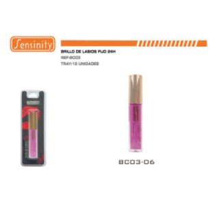 BC03-06 : BRILLO DE LABIOS FIJO 24H SENSINITY 12/U 144/U