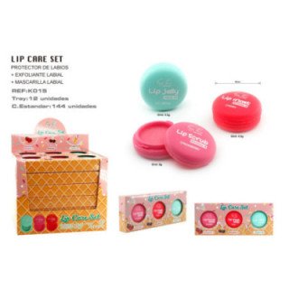 K015-01 : KIT TRATAMIENTO LABIAL C/VC+OIL JOJOBA 144/U