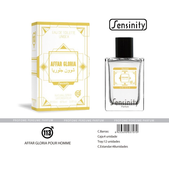 HYS113 : AFFAR GLORIA POUR UNISEX SENSINITY