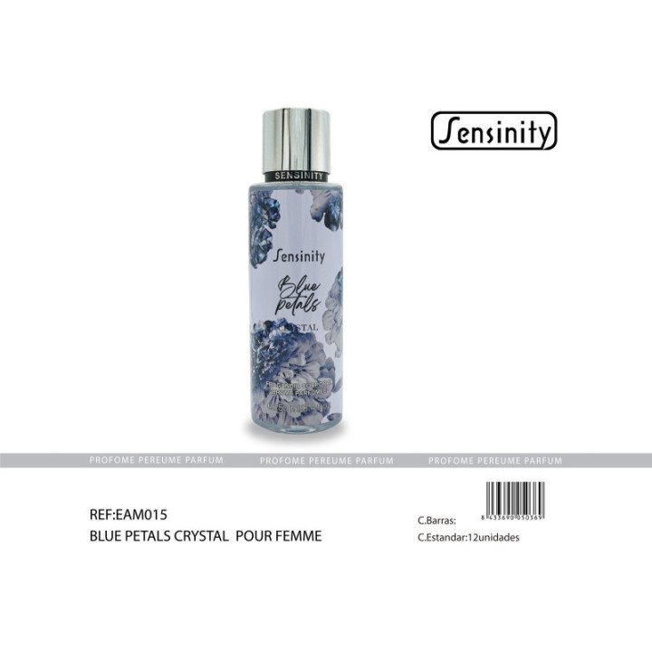 EAM015 : BLUE PETALS CRYSTAL CORPORAL 250ML