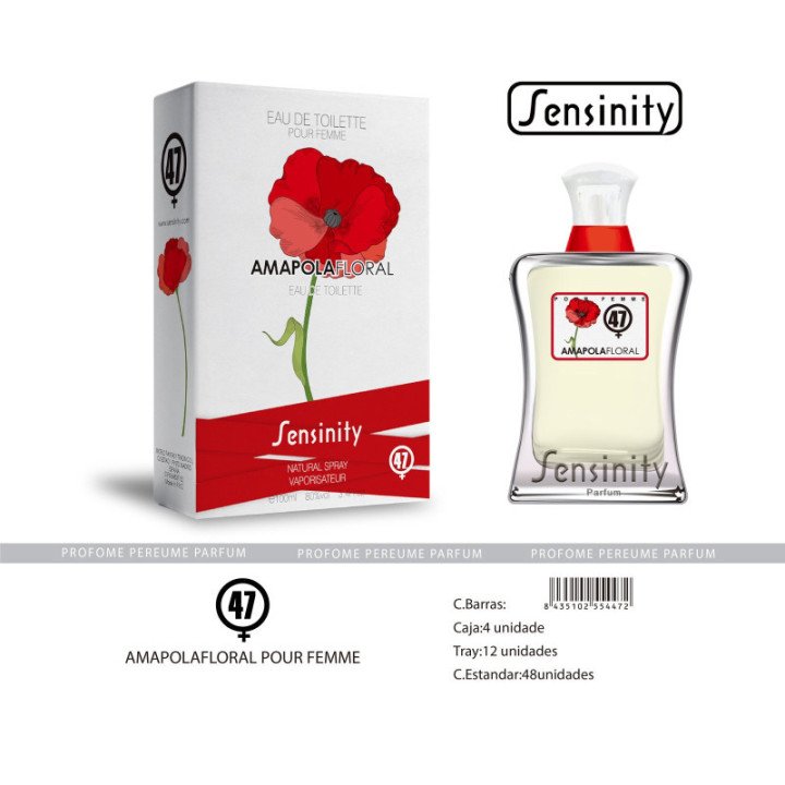 MYS047 : AMAPOLAFLORAL POUR FEMME SENSINITY