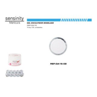 DA15-02 : SENSINITY GEL SCULPTING  COLOR BLANCO UV/LED  15ML