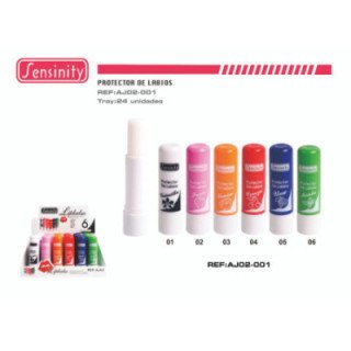AJ02-01 : PROTECTOR LABIAL AROMA FRUTAS 24/U 288/U
