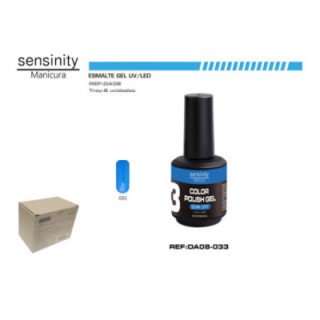 DA08-033 : ESMALTE GEL AZUL CAPRI UV/LED USO PROFESIONAL