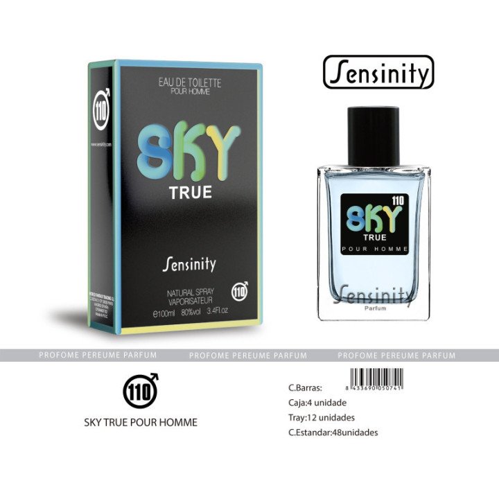 HYS110 : SKY TRUE POUR HOMME SENSINITY