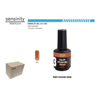 DA08-052 : ESMALTE GEL DORADO GLITTER UV/LED USO PROFESIONAL