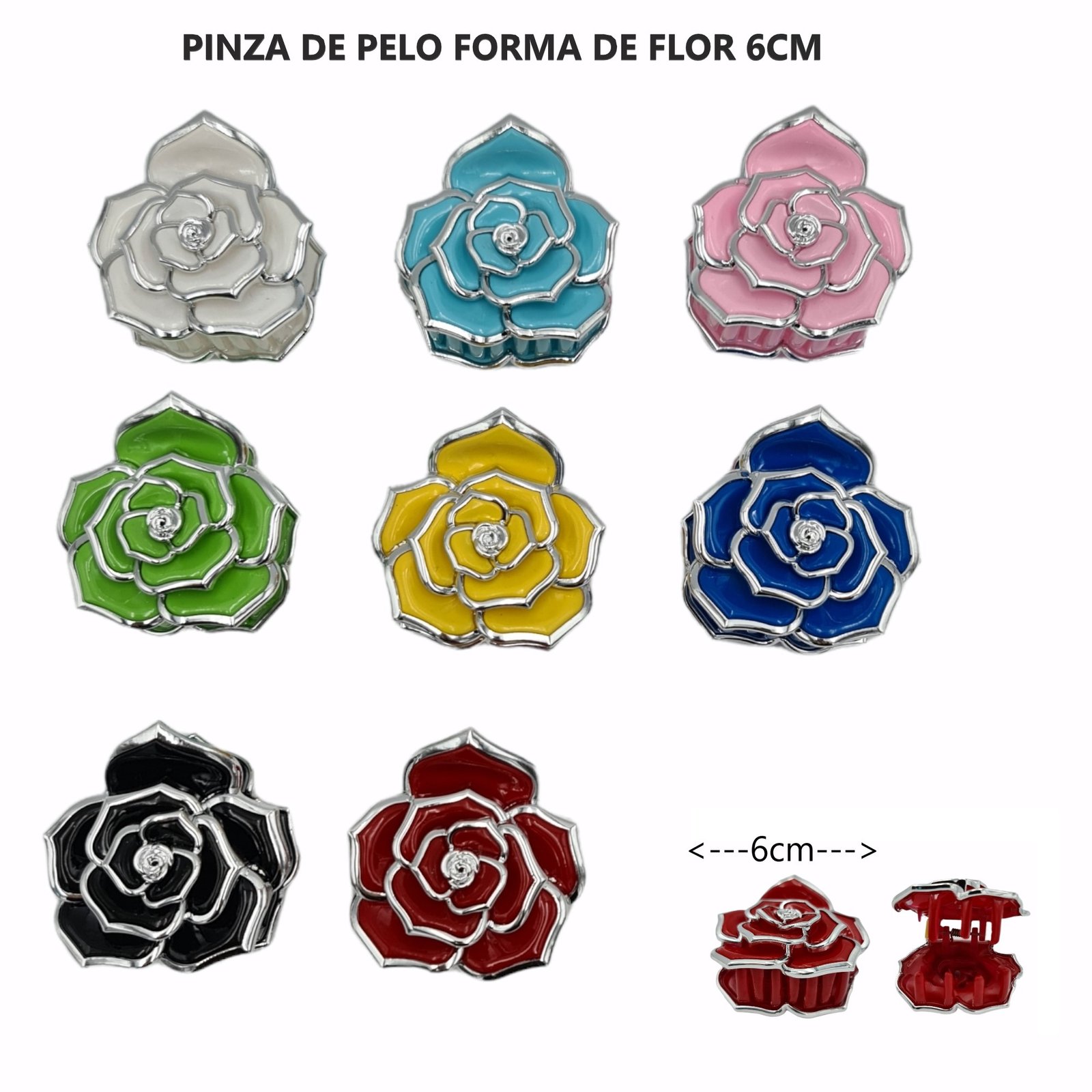 PINZA DE PELO ROSA