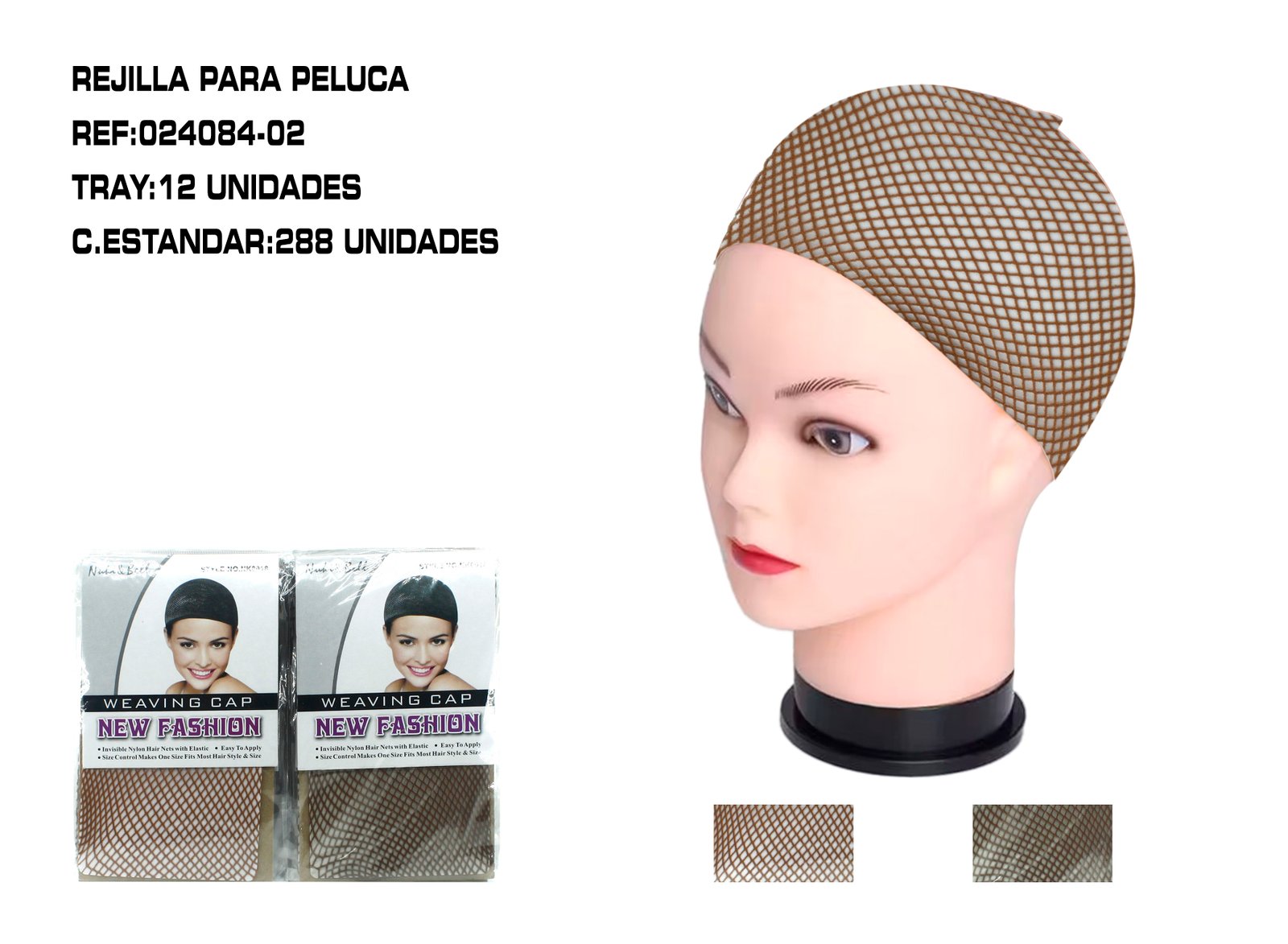 REDECILLA 2 MARRONES CUBRE CABELLO