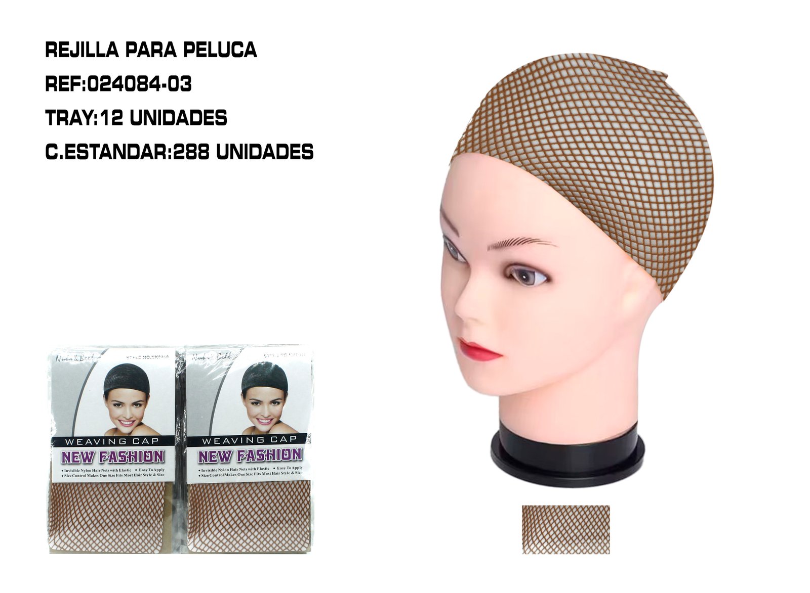 REDECILLA MARRONES CUBRE CABELLO