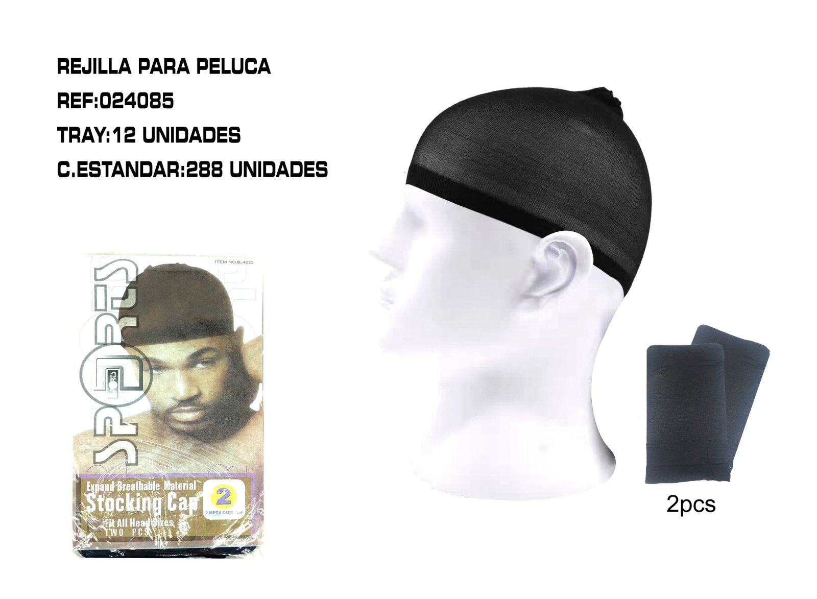 2U REDECILLAS PARA HOMBRES