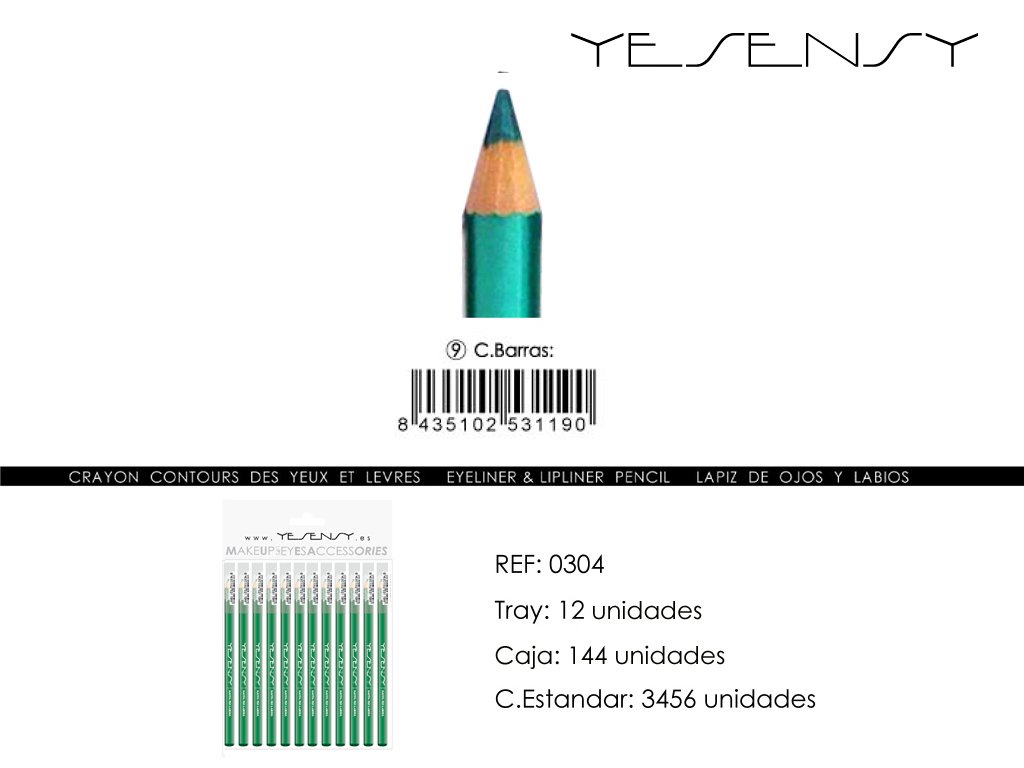 LAPIZ DE OJOS 12/U VERDE