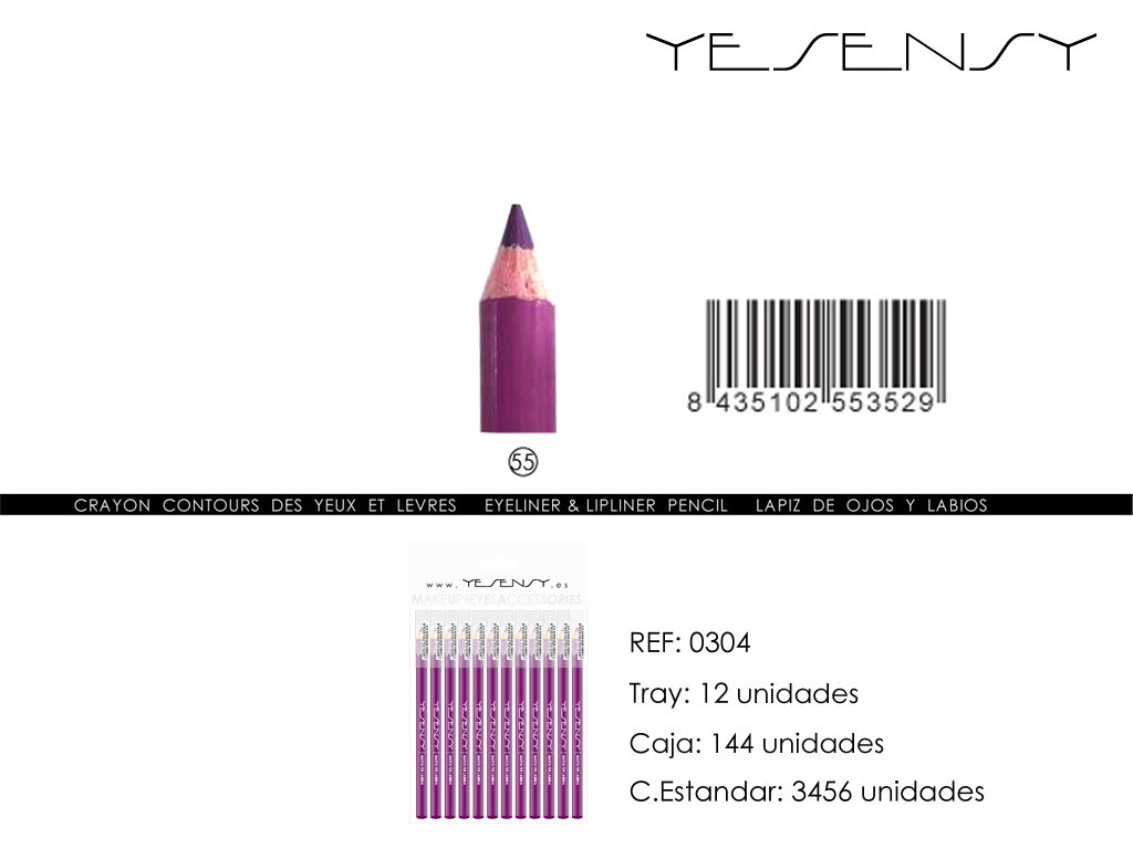 LAPIZ DE OJOS 12/U PURPLE