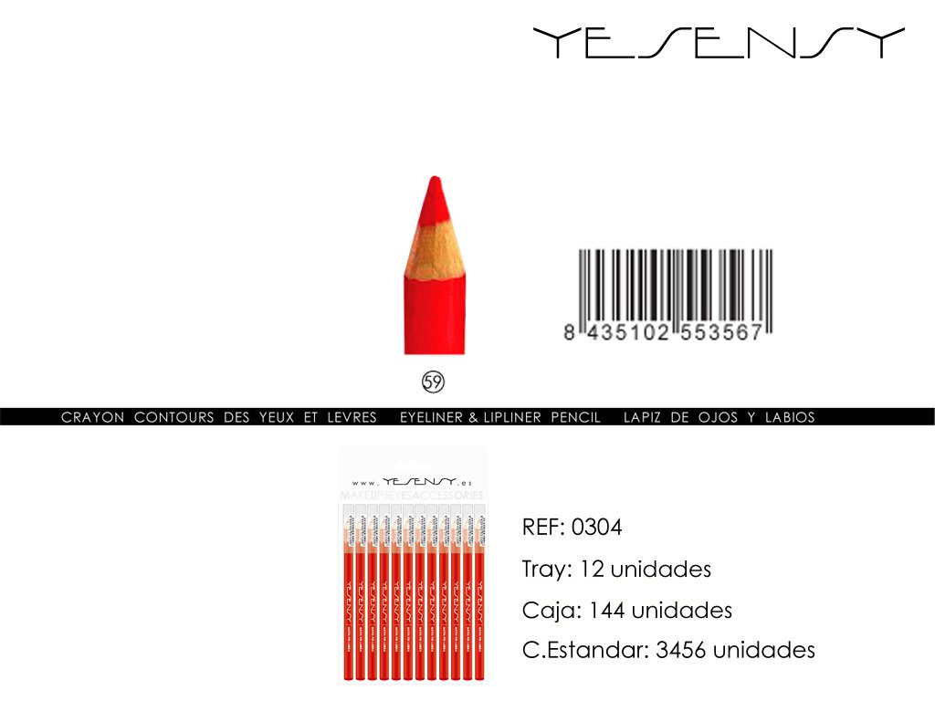LAPIZ DE LABIOS 12/U BURDEOS