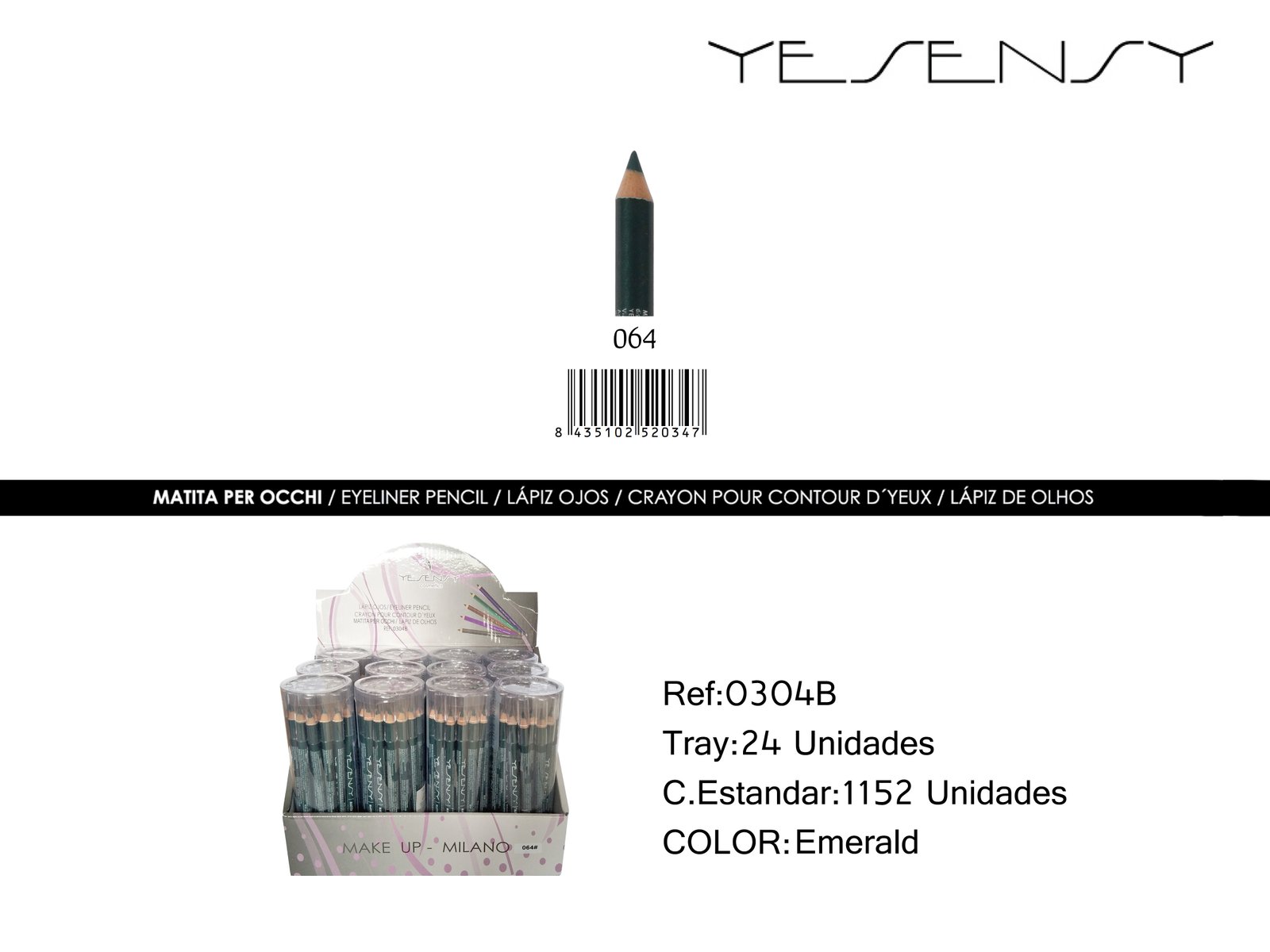 LAPIZ DE OJOS 24/U EMERALD