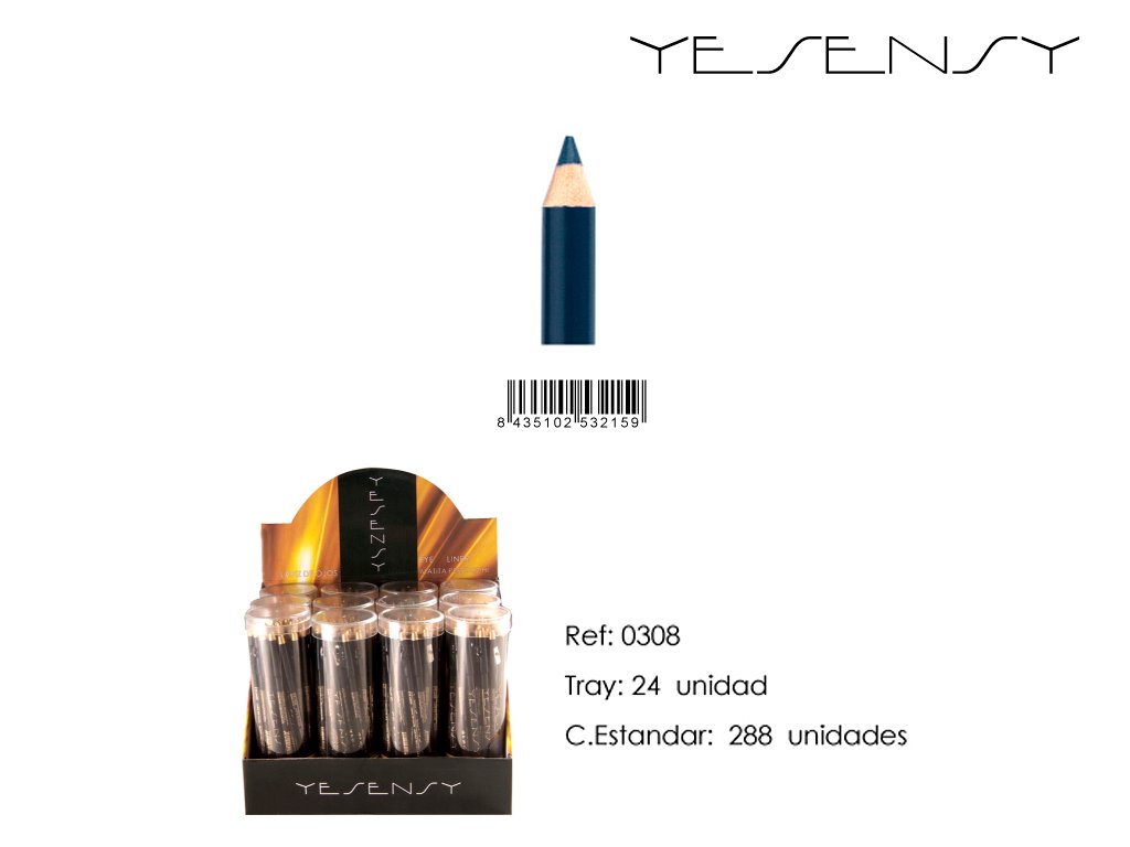 LAPIZ DE OJOS 12/U YESENSY DARK BLUE