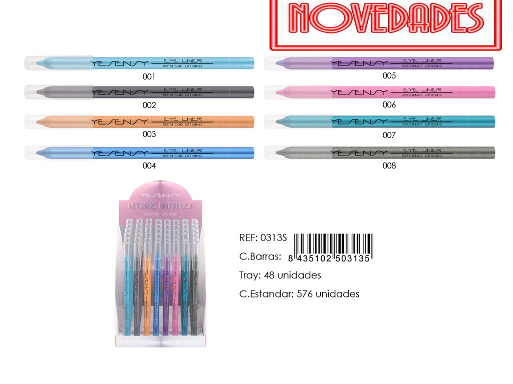 EYE LINER METALLIC LINE 72 UNID.