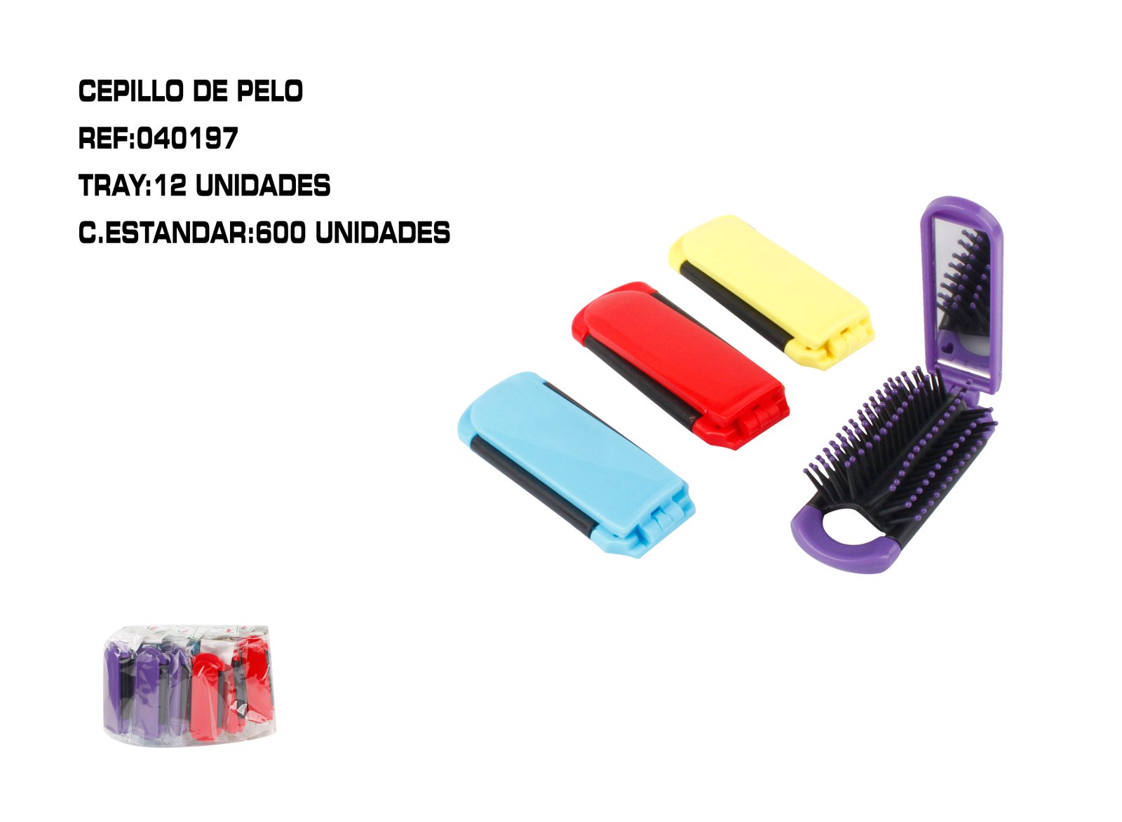 CEPILLO DE PELO PLEGABLE