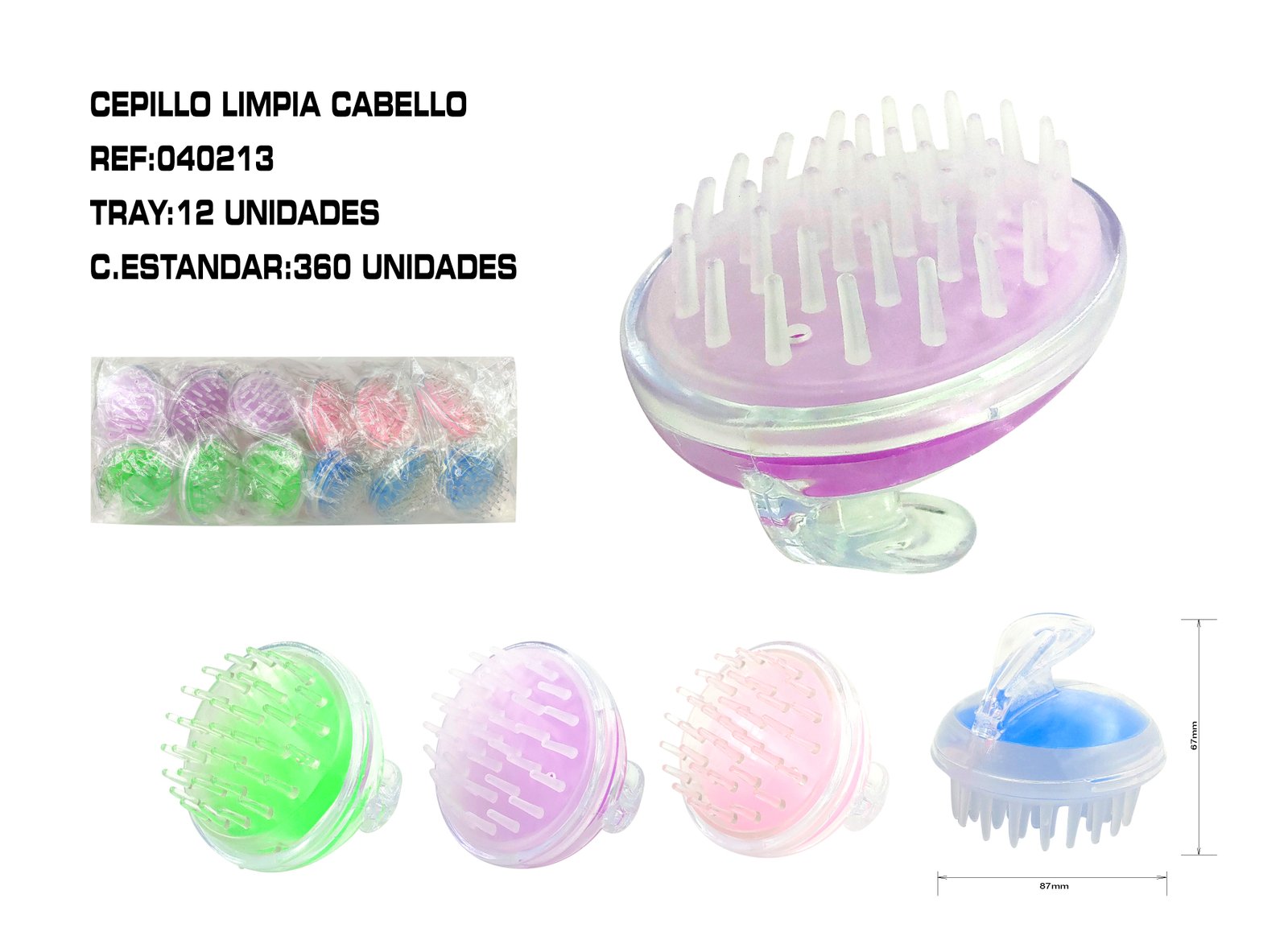 CEPILLO LIMPIA CABELLO