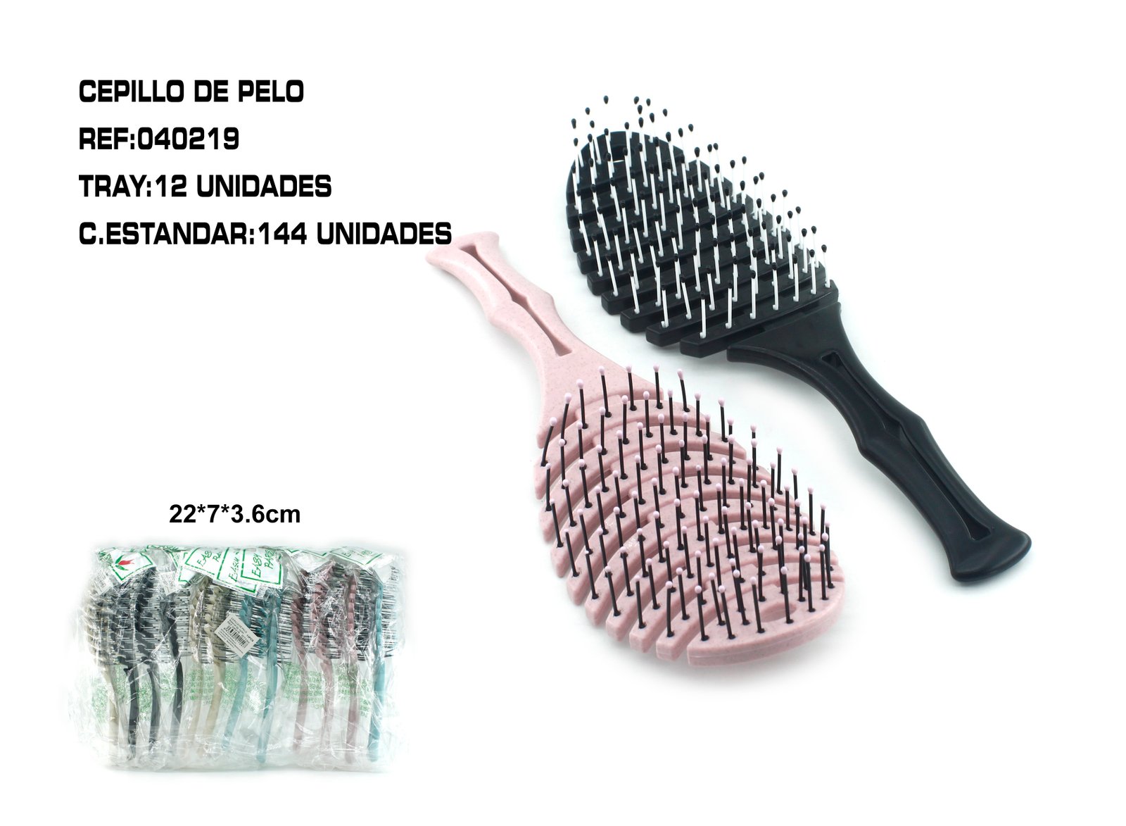 CEPILLO ANTIENREDOS 22*7*3.6CM