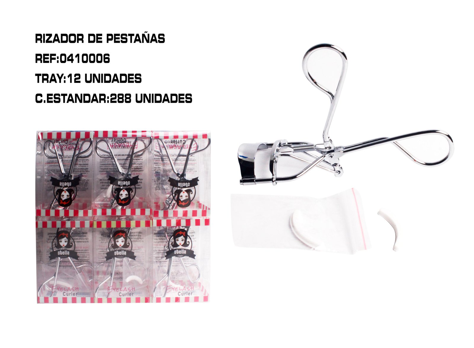 RIZADOR DE PESTAÑA PLATEADO