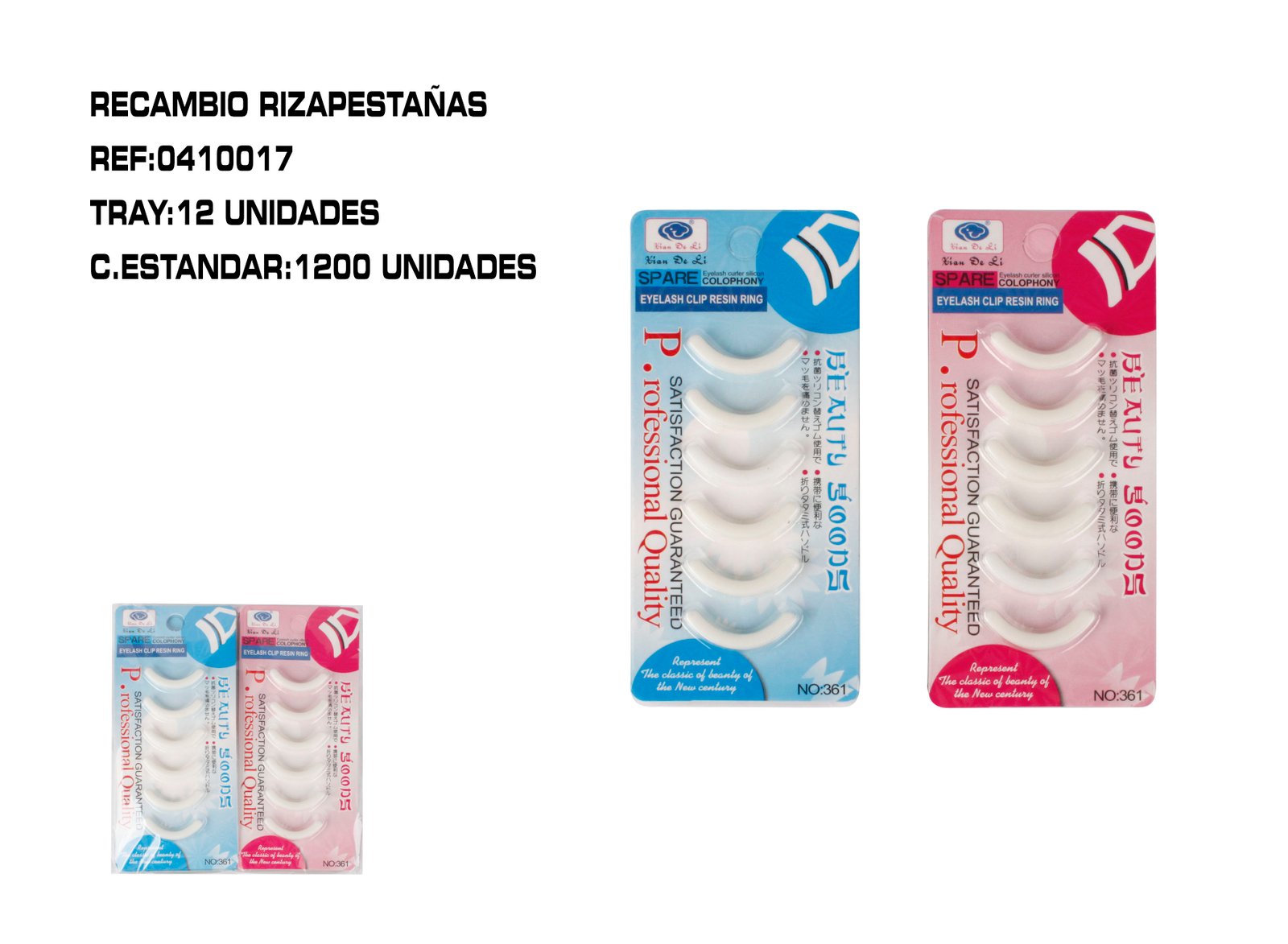 RECAMBIOS DE RIZADOR DE PESTAÑAS 6X12/PQ