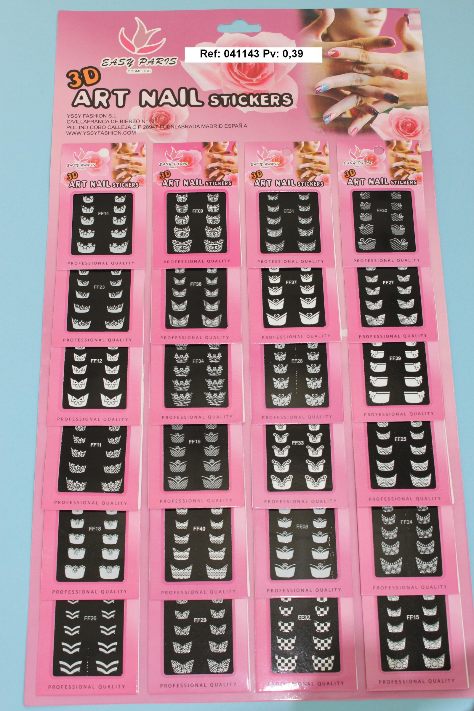PEGATINA DE UÑAS ESTILO FRANCES
