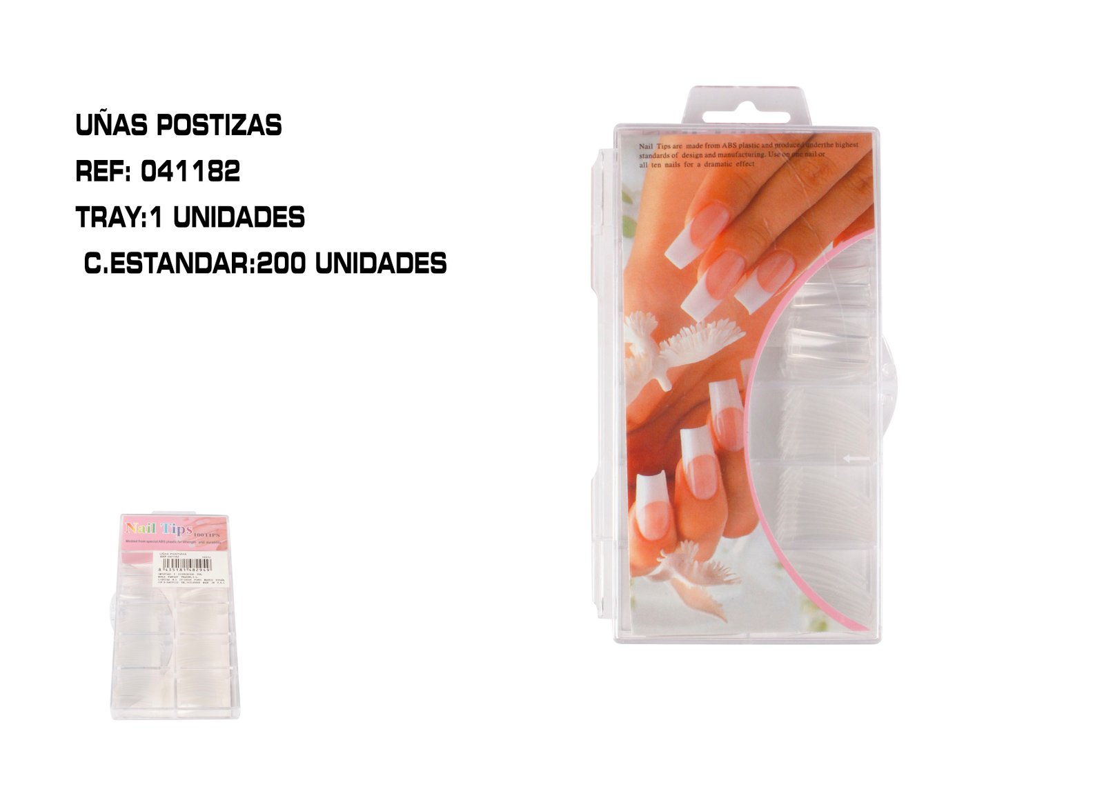 EST.100 TIPS ESTILO FRANCES INCOLOR