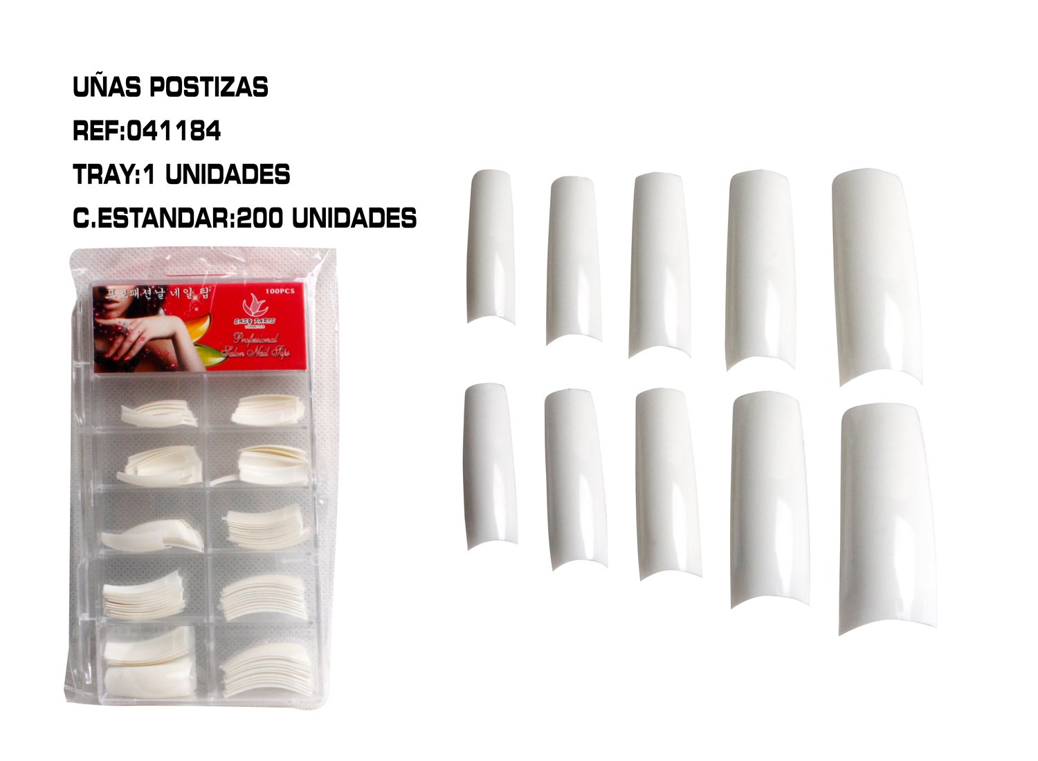 TIPS 100 UÑAS POSTIZAS BLANC