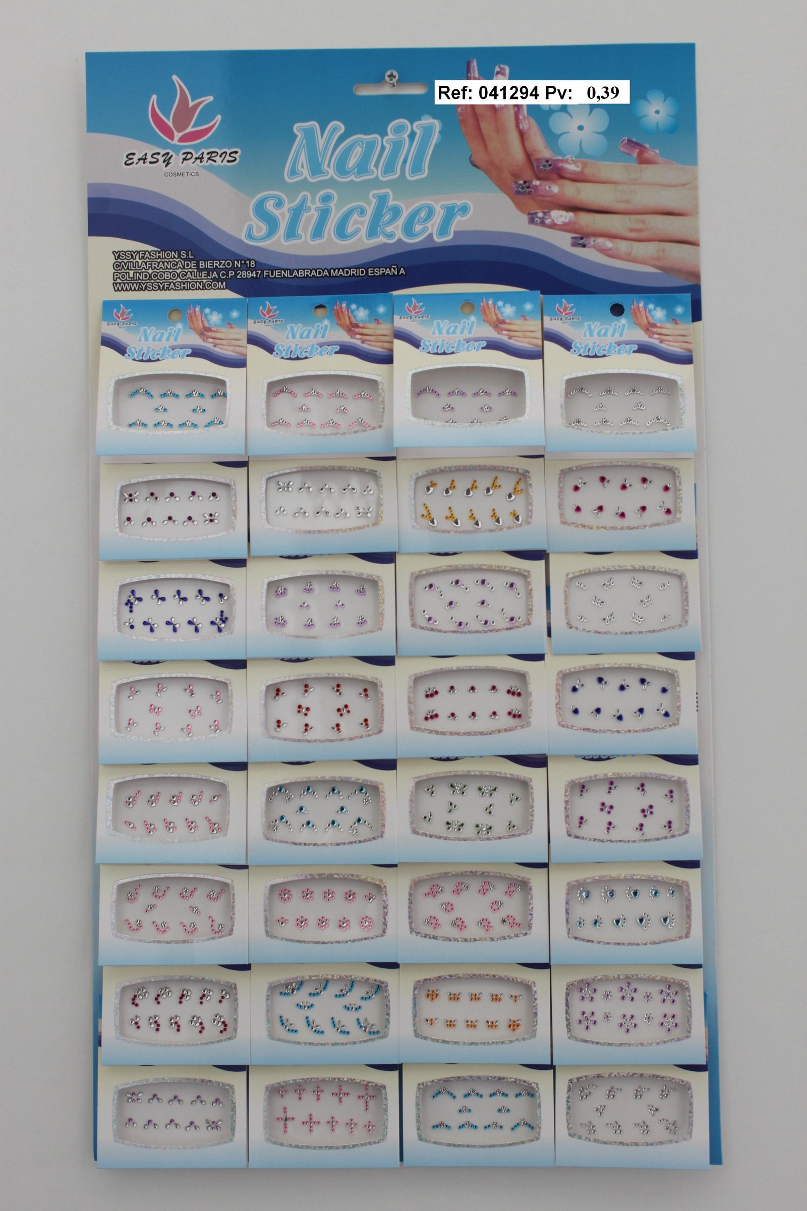 PEGATINAS DE UÑAS CON BRILLANTES