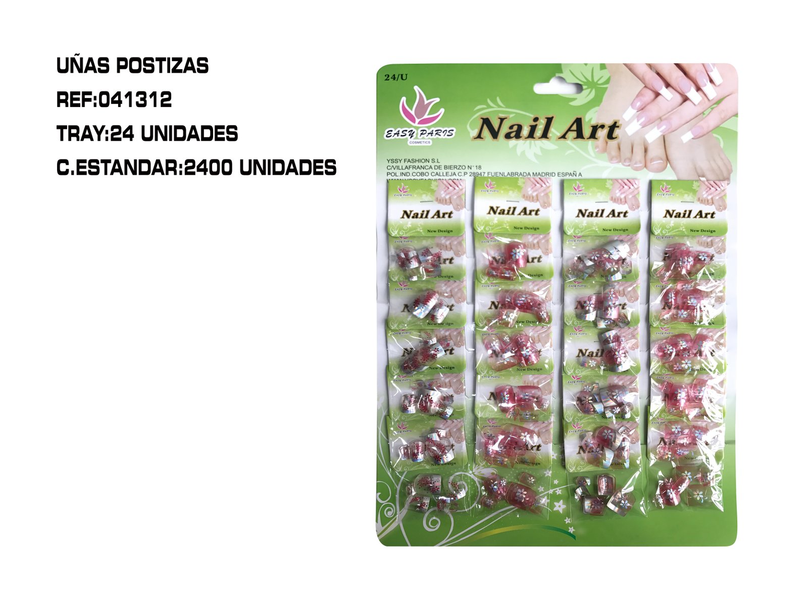 UÑAS POSTIZAS FANTASIA 24/U C/2400