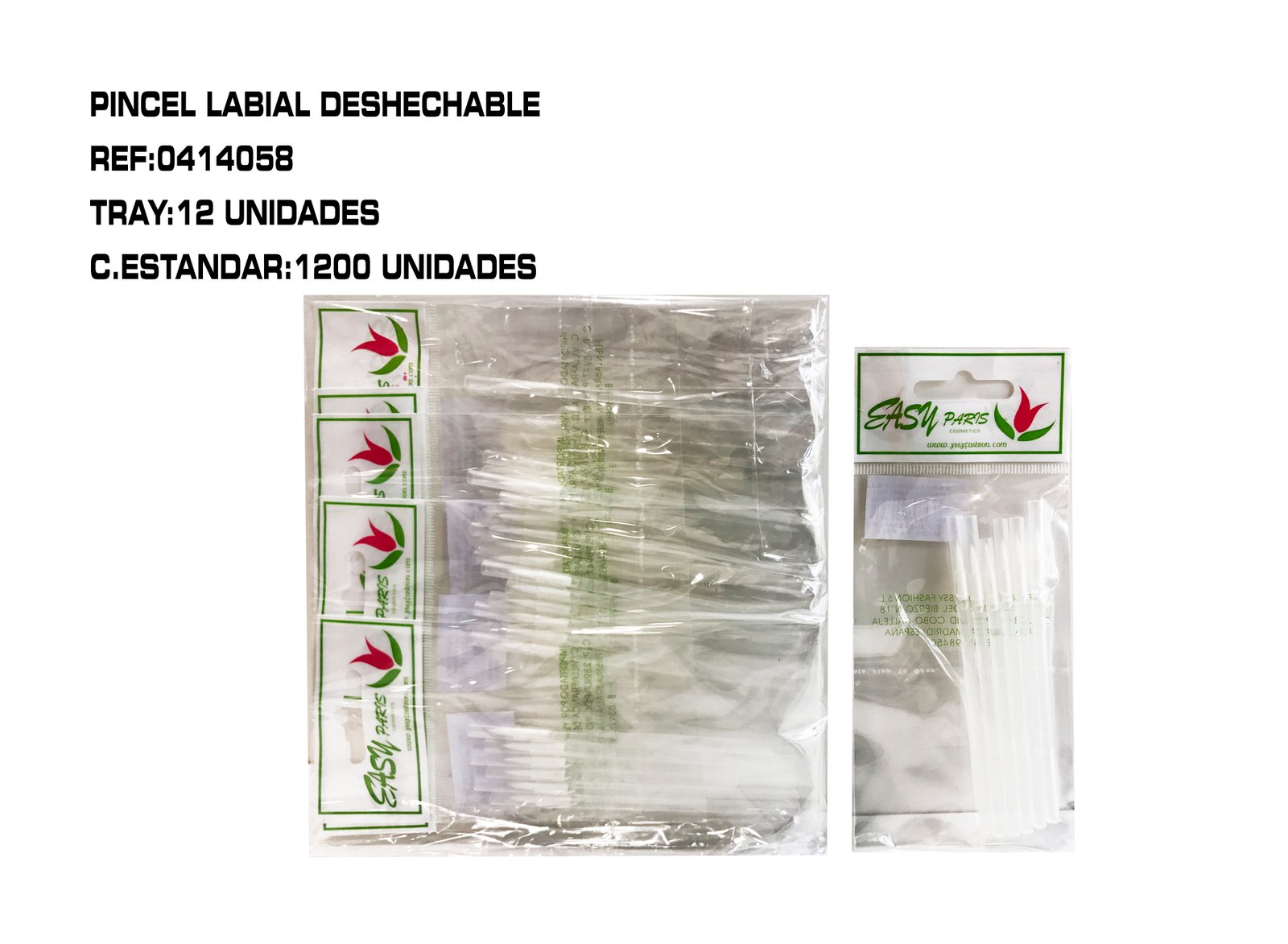 6 PINCEL DELINEADOR DESECHABLE