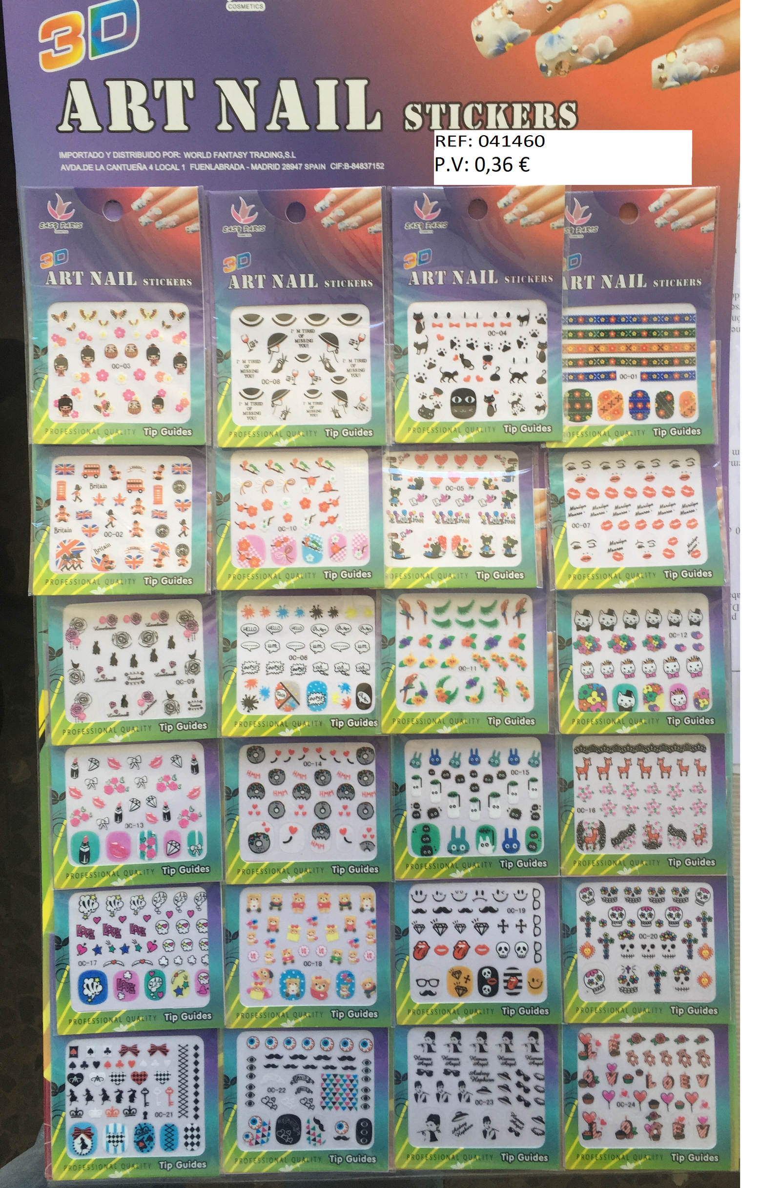 PEGATINA DE UÑAS MIX