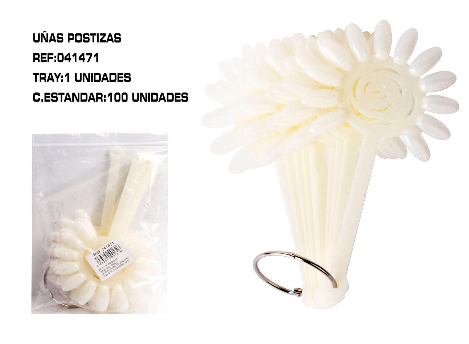 EXHIBIDOR DE UÑAS PLASTICO
