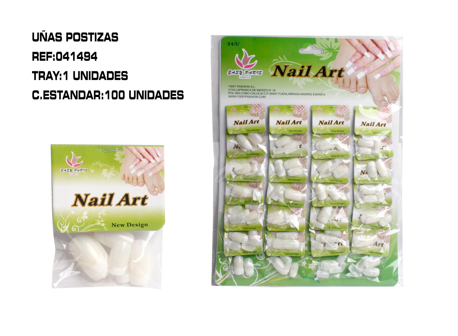 UÑAS POSTIZA FRANCESA NATURAL