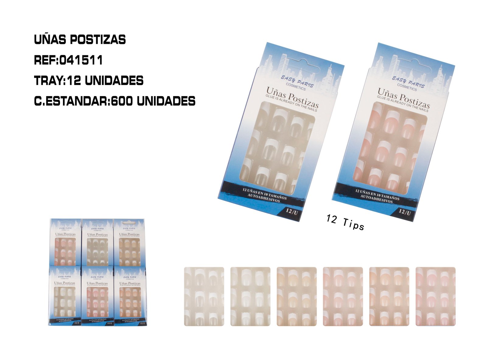 UÑAS POSTIZAS C/ADHESIVO