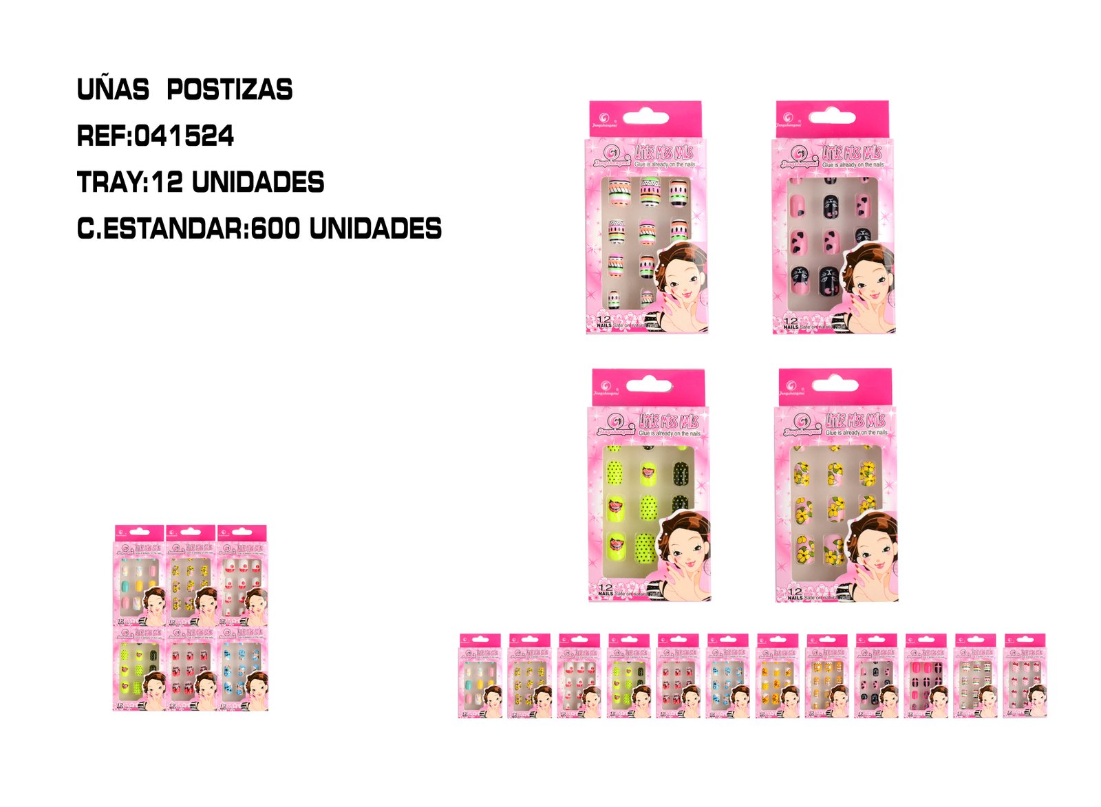 UÑAS POTIZAS C/ADHESIVO