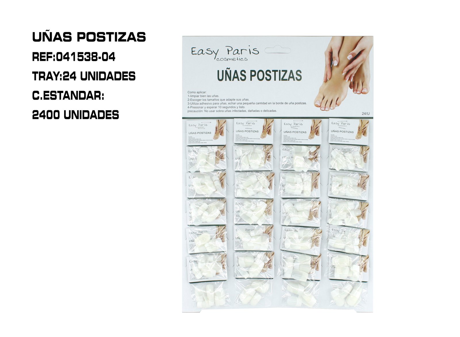 UÑAS POSTIZAS COLOR NATURAL