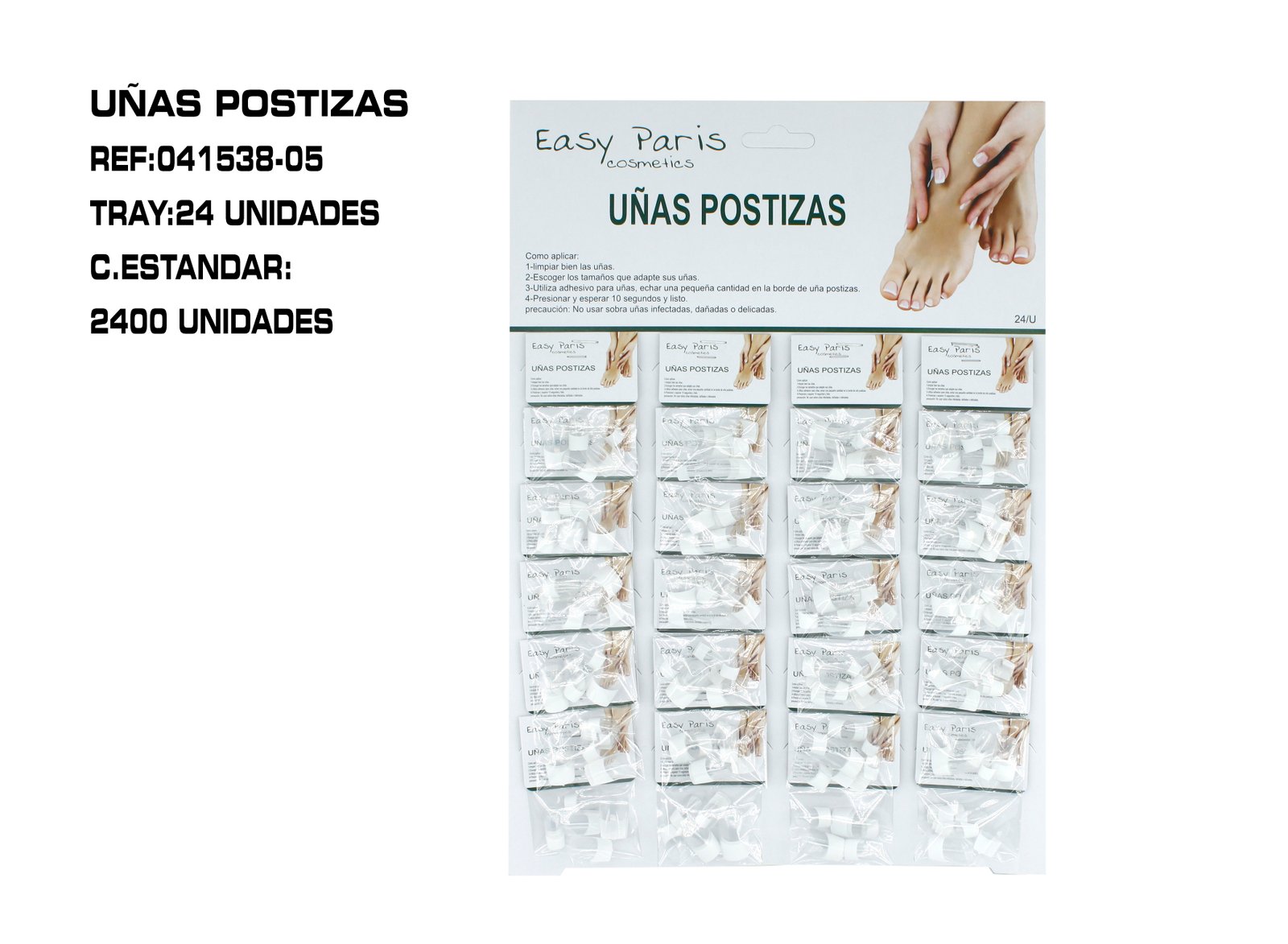 UÑAS POSTIZAS INCOLOR