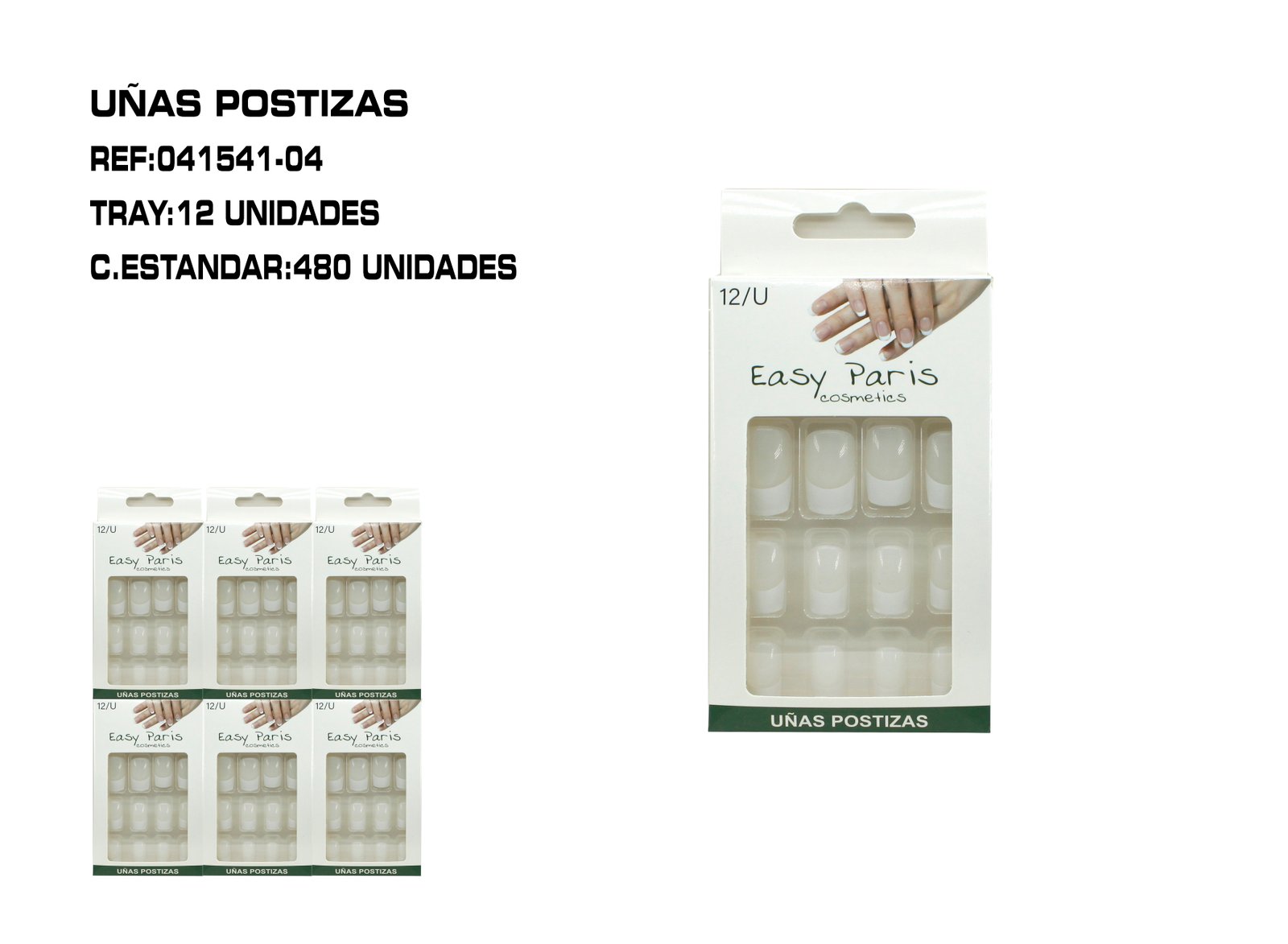 UÑAS POSTIZAS COLOR NATURAL