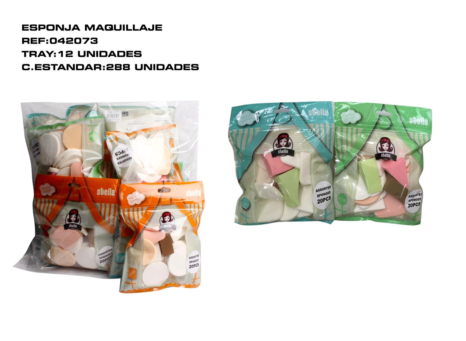 20 ESPONJA DE MAQUILLAJE