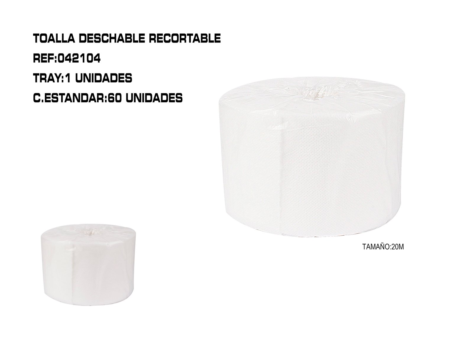 ROLLO PAPEL DE ESTETICA 20M