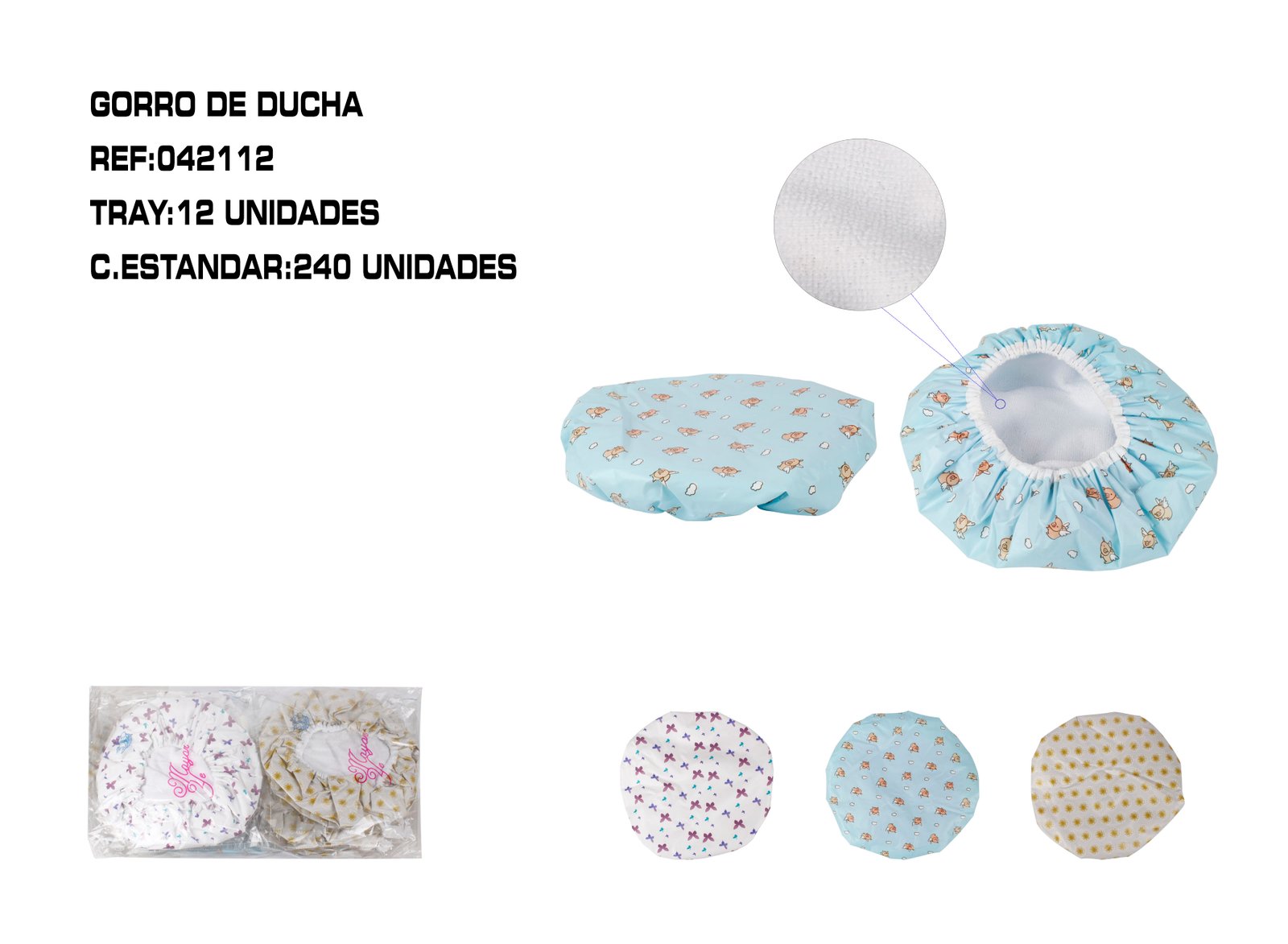 GORRA DE DUCHA DOBLE CAPA
