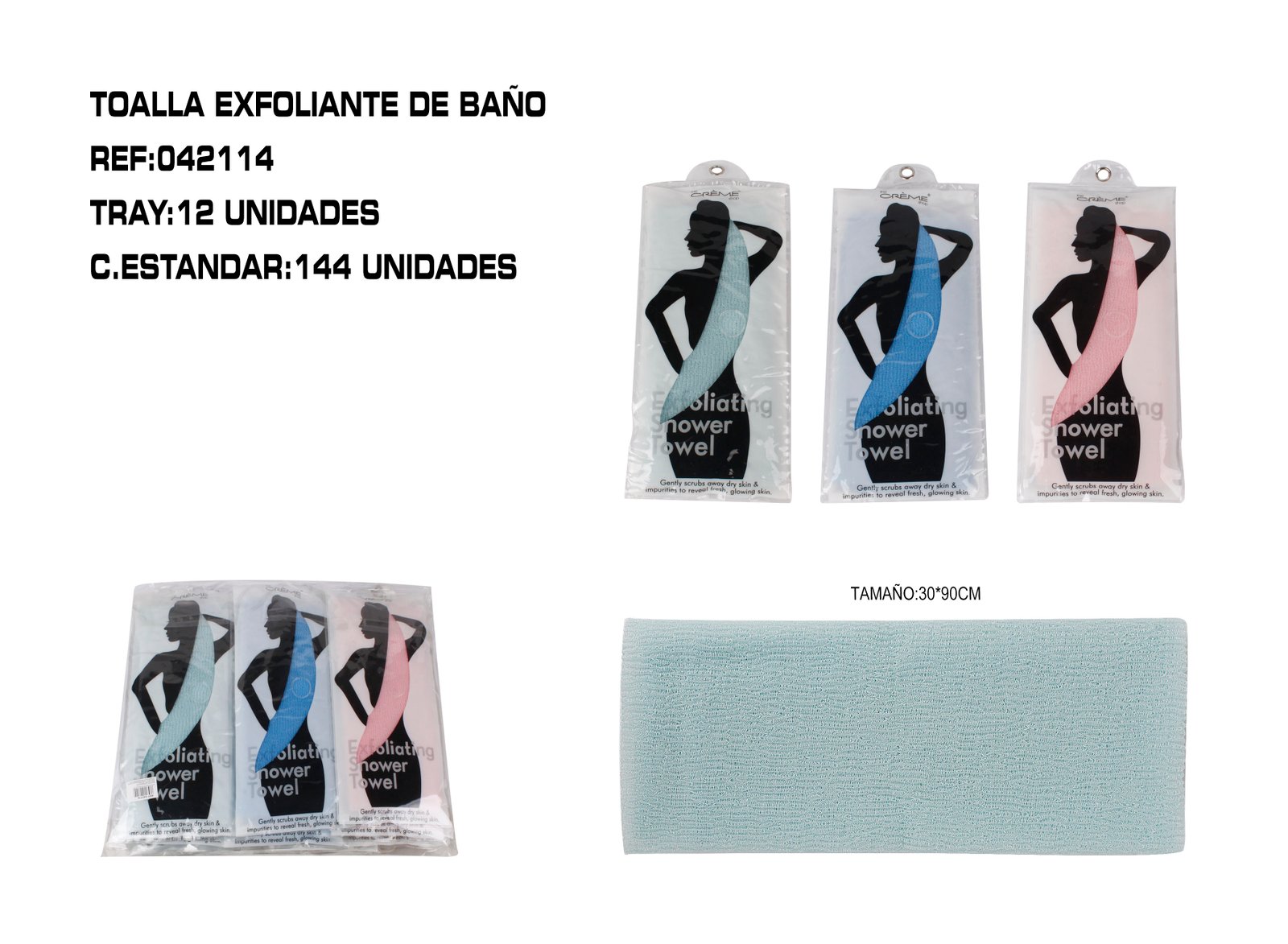 TOALLA EFECTO EXFOLIANTE BAÑO